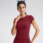 Custom Women's Yoga Shirts Private Label Sports Apparel White Label Activewear Sportswear Wholesaler