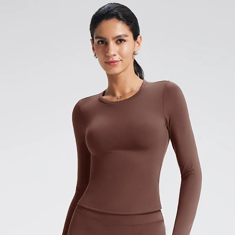 Long Sleeve Yoga Shirts Custom Workout Sets Gym Wear Manufacturer Sportswear Wholesaler Slim Fit Yoga Tops