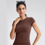 Custom Women's Yoga Shirts Private Label Sports Apparel White Label Activewear Sportswear Wholesaler