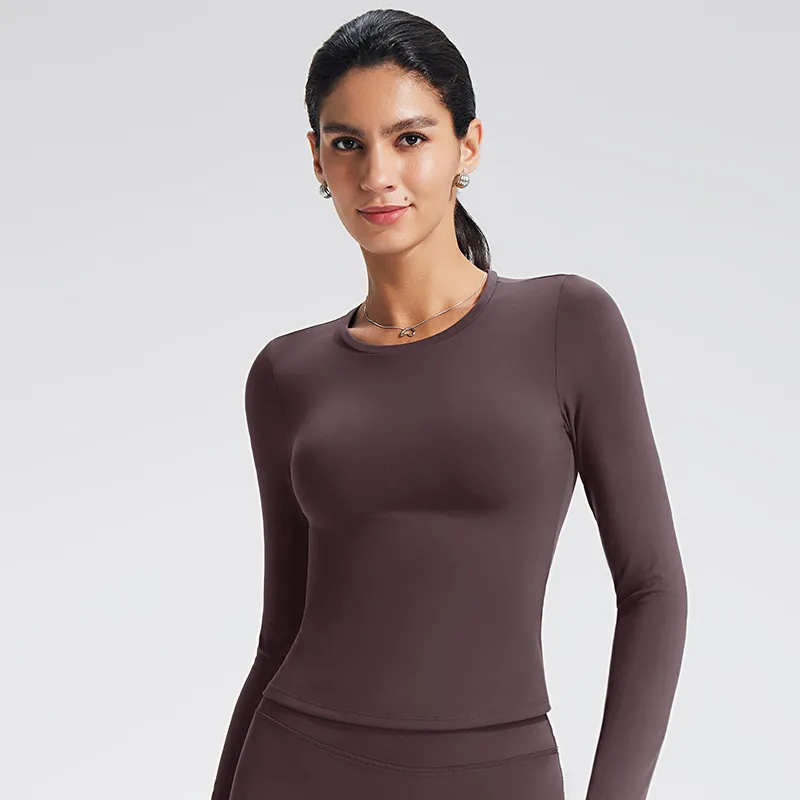 Long Sleeve Yoga Shirts Custom Workout Sets Gym Wear Manufacturer Sportswear Wholesaler Slim Fit Yoga Tops