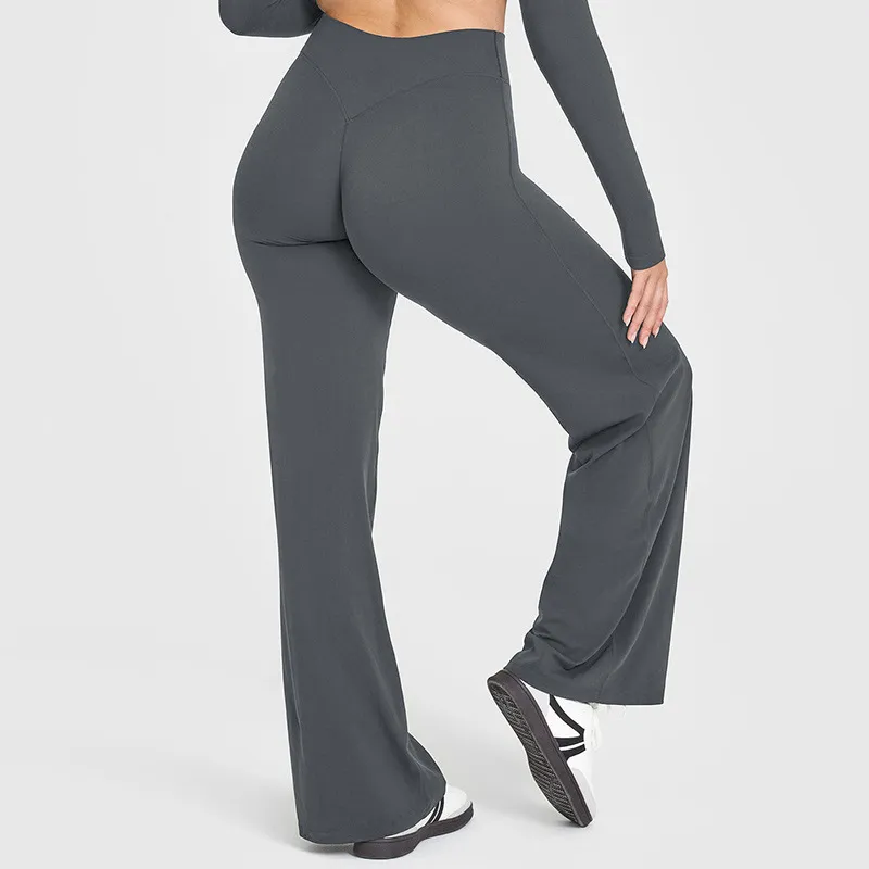 Wide Leg Yoga Pants​ Sportswear Clothing Manufacturer Flare Yoga Pants For Women Wholesale Yoga Pants Wholesale Gym Apparel