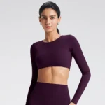 Long Sleeve Yoga Shirts Wholesale Activewear Sets Gym Clothing Distributors Sportswear Wholesaler Slim Fit Suit Tops