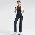 Custom Women's Yoga Shirts Private Label Sports Apparel White Label Activewear Sportswear Wholesaler