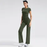 Custom Women's Yoga Shirts Private Label Sports Apparel White Label Activewear Sportswear Wholesaler