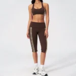Fold-Over Waist Cropped Yoga Leggings China Clothing Factory Custom Activewear