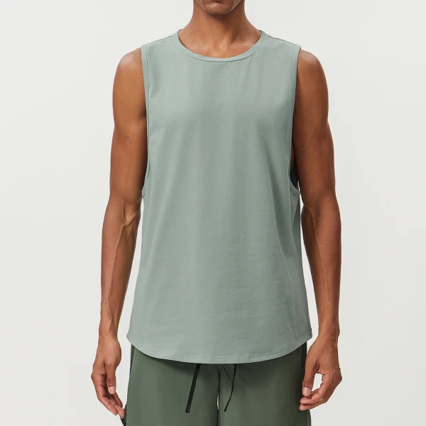 Cotton Wicking Running Tank Top Sportswear From China Custom Gym Shirts​ for Mens