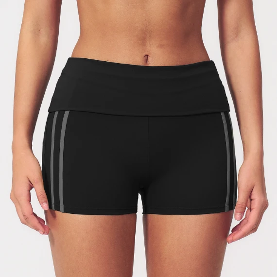 Fold-Over High-Waist Booty-Lift Yoga Shorts Sports Clothing Suppliers Womens Gym Shorts