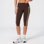 Fold-Over Waist Cropped Yoga Leggings China Clothing Factory Custom Activewear