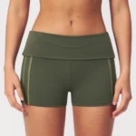 Fold-Over High-Waist Booty-Lift Yoga Shorts Sports Clothing Suppliers Womens Gym Shorts
