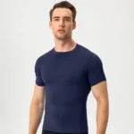 Men's Compression Fit Short Sleeve Training Shirt Sweat Wicking T Shirt Wholesale Mens Activewear