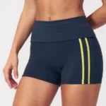 Fold-Over High-Waist Booty-Lift Yoga Shorts Sports Clothing Suppliers Womens Gym Shorts