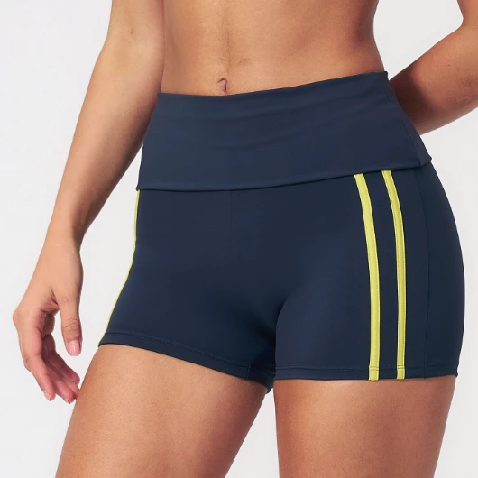 Fold-Over High-Waist Booty-Lift Yoga Shorts Sports Clothing Suppliers Womens Gym Shorts