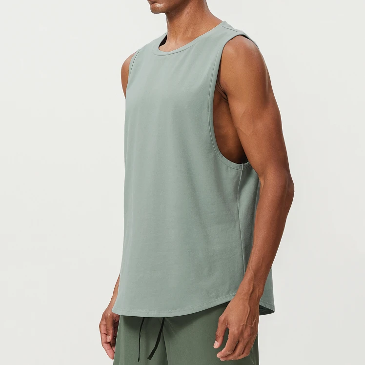 Cotton Wicking Running Tank Top Sportswear From China Custom Gym Shirts​ for Mens